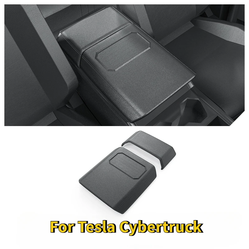 

Armrest Box Cover for Tesla Cybertruck 2024-2025 TPE Central Control Armrest Box Protective Cover Car Decoration Accessories
