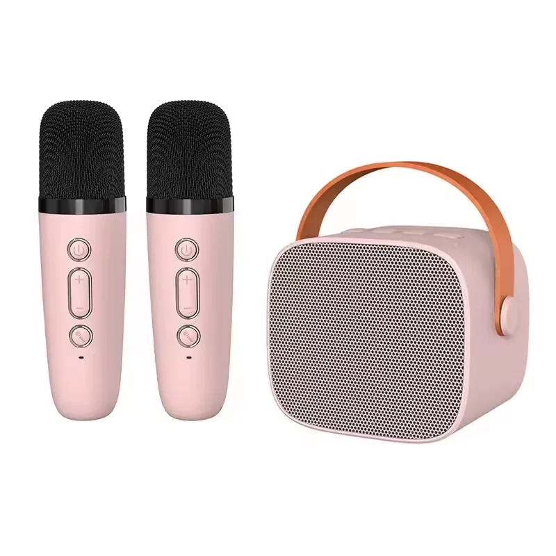 Hot Selling K1 Karaoke Machine Portable Bluetooth 5.3 PA Speaker Stereo Surround Mini Voice Box Home Karaoke with 2 Microphones