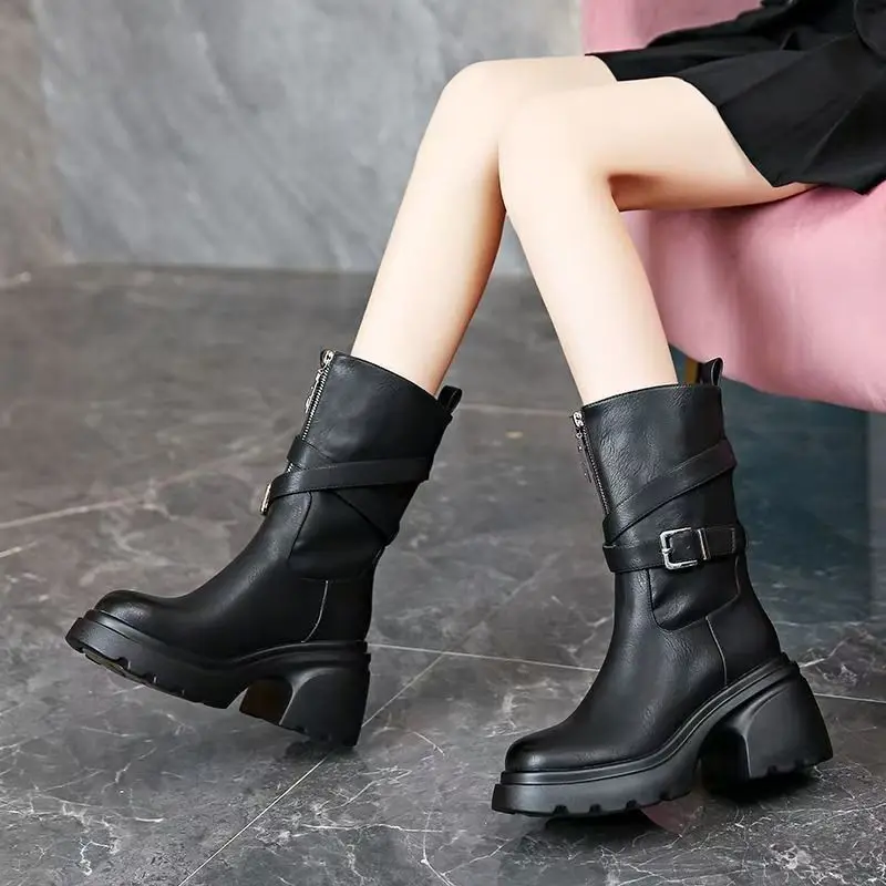 

Booties Women Boots Low Heel New Short Boots Women Chunky Heel Belt Short Boots Boot Liners for Women Shoes