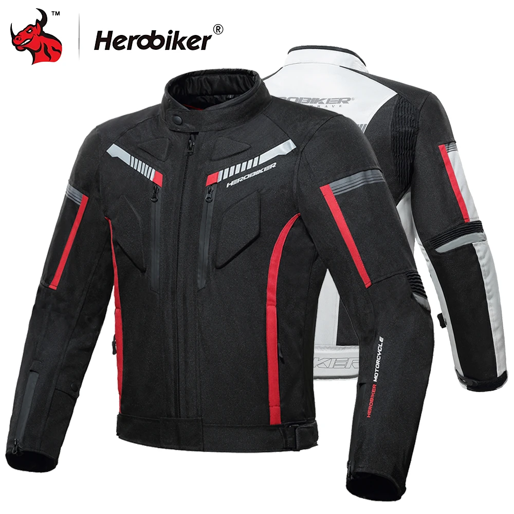 

Мужская мотоциклетная куртка, всесезонная непромокаемая и теплая гоночная куртка, светоотражающая куртка для верховой езды с защитой от падения и царапин