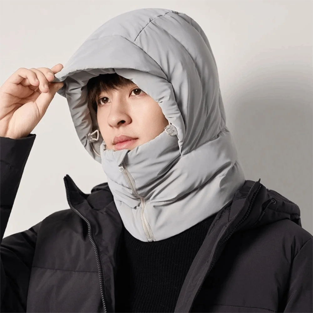 

Keep Warm 3-in-1 Winter Cycling Hat Cold Resistant Windproof Warm Scarf Face Mask Neck Protection Velvet Lei Feng Hat Men