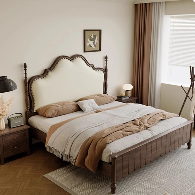

Rustic House Black Bed Wood White Queen Designer Drawers Twin King Beds Bedroom Double Princesse Camas De Dormitorio Furniture