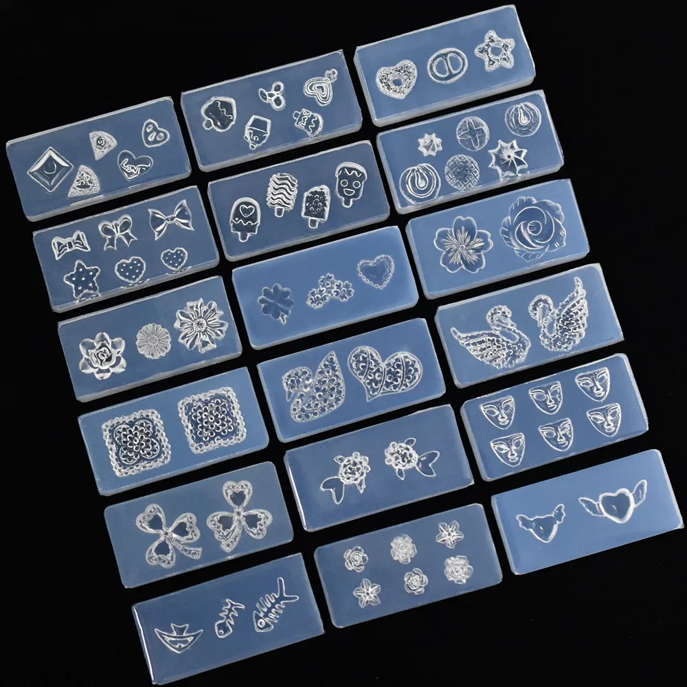 SNASAN 3D akrylowa forma do paznokci do zdobienia paznokci formy silikonowe szablony wzór formy DIY
