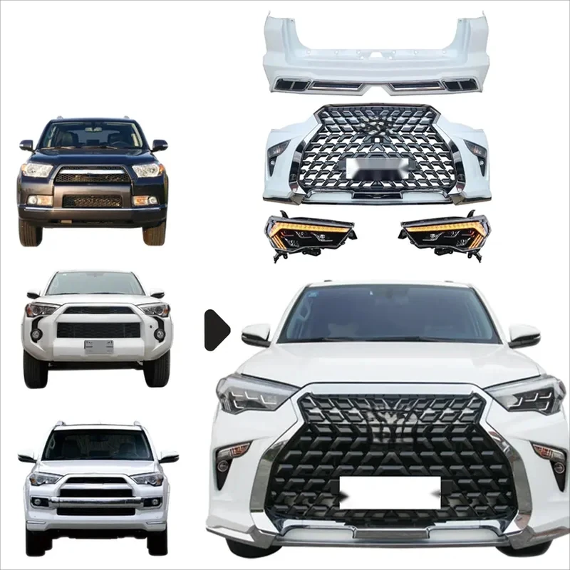 

High Quality Upgr Front Rear Bumper Headlight Taillight Body Kit Bodykit 4runner 2012 2014 2020