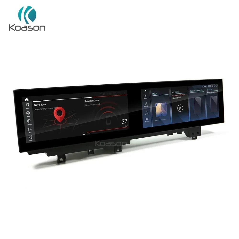 

Koason Dual Screen Android 13 Carplay для BMW X5 X6 F15 F16 NBT EVO Co-pilot Мультимедийный плеер GPS-навигация Стерео головное устройство
