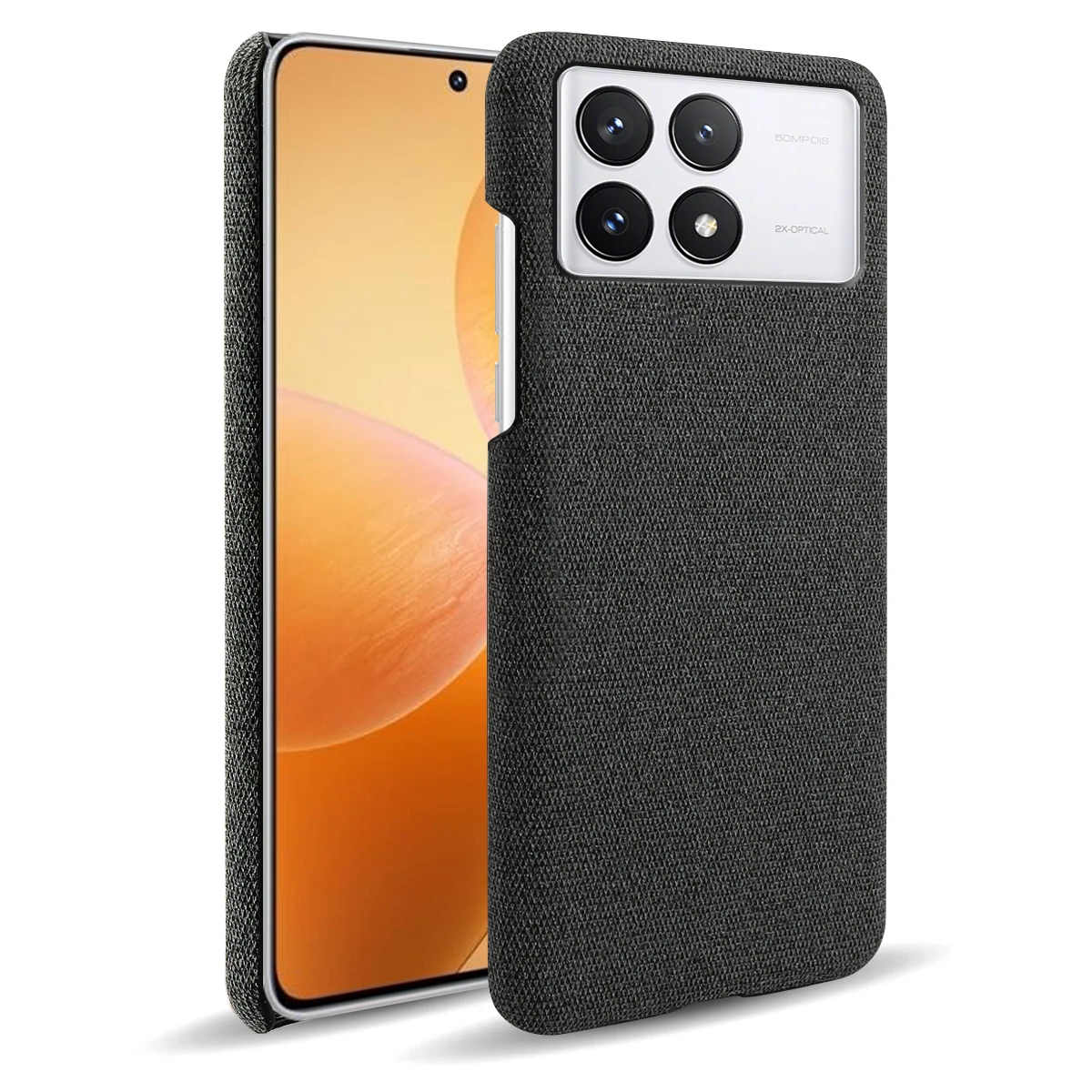 For Xiaomi Redmi K70E Poco X6 Pro Case Luxury Fabric Antiskid Cover For Xiaomi Poco X6 Pro Cloth Case For Redmi K70E Capa Funda