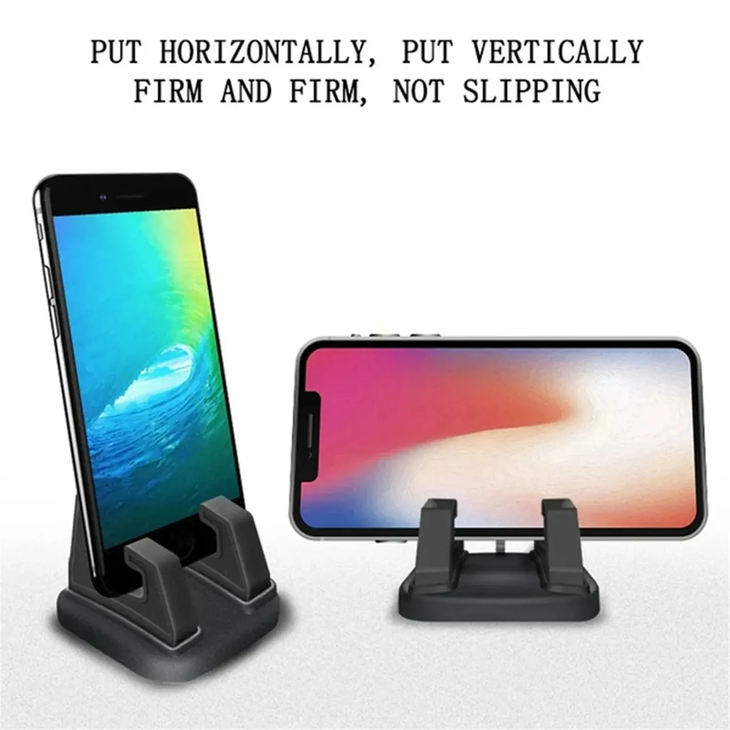 360-Grad-Autotelefonhalterung, weiche Silikon-Anti-Rutsch-Matte, Handy-Halterung, Ständer für Auto, GPS, Armaturenbrett-Halterung, 6 x 6 x 4,5 cm