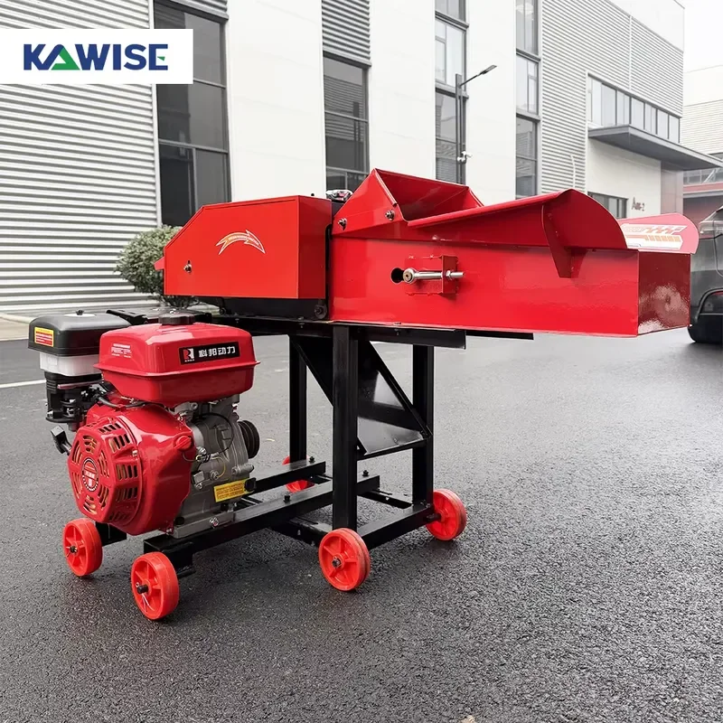 Portable Chaff Cutter for Napier Grass Straw and Fodder Processing in Livestock Farms