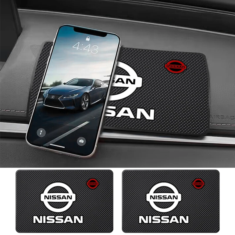 Car Non-Slip Mat Interior Dashboard Phone Silicone Anti-Slip Pad For Nissan Qashqai X J10 Trail Tiida Teana Skyline Juke Almera