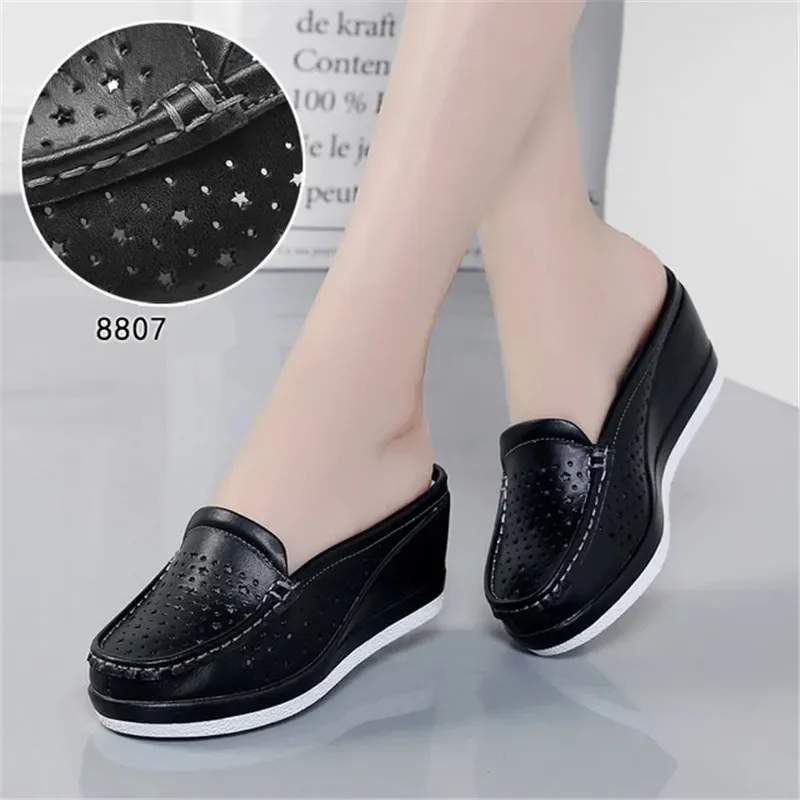 MVVJKE Flat Shoes Female Snakeskin Summer Clogs Woman Slippers Soft Big Size Slides Beach Comfort Basic Fabric Fretwork Casual