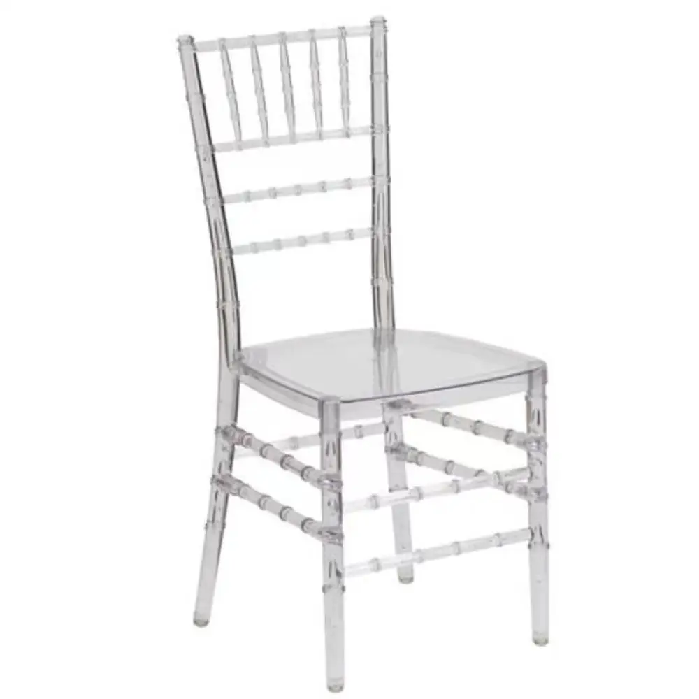 Luxury Chiavari Chairs Clear Acrylic & Plastic PC for Dining & Outdoor Hotel & Farmhouse Wedding Reception Factory Wholesale