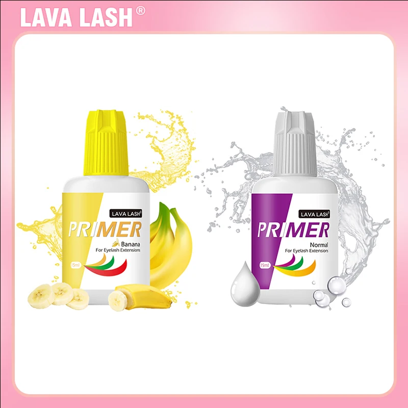 

1 Bottle 15ml Lava Lash Banana Primer False Eyelashes Extensions Suppliers Original Korea Beauty Adhesive Hardener Profession