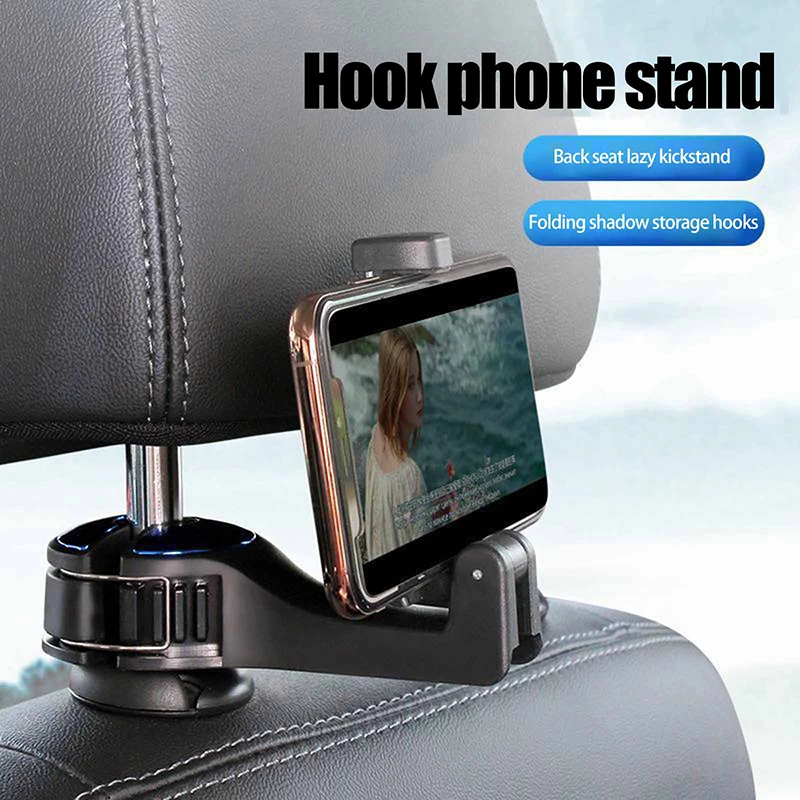 Car Bracket Hook Multi-Function Universal Hanging Storage Mobile Phone Holder Rear Seat Hanger Hook For Bag Purse Grocery