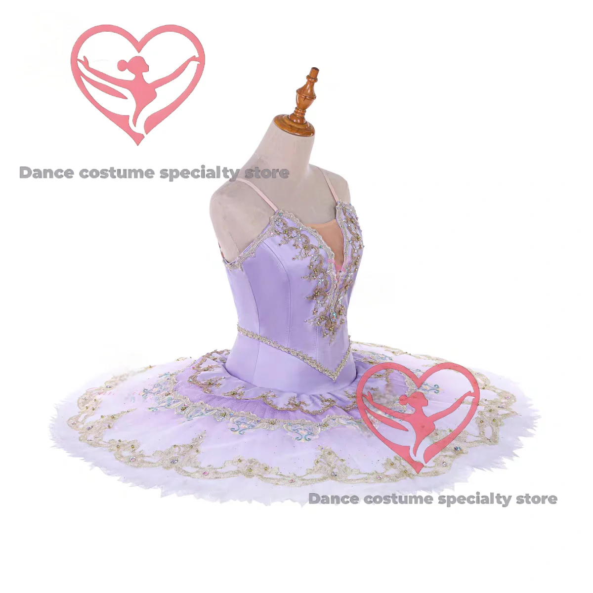 Lilac Bluebird Variation Embroidered Ballet Performance Tutu