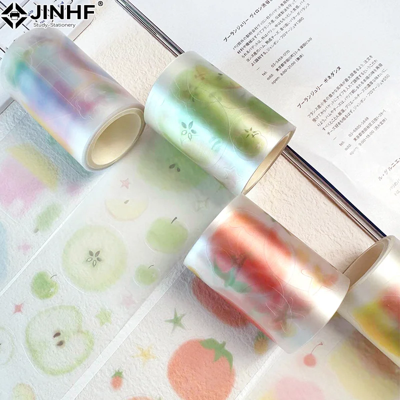 1pc Decorative Adhesive Tapes Slightly Sweet Junk Journal DIY Paper Japanese Masking Scrapbooking Stickers Handbook Decoration