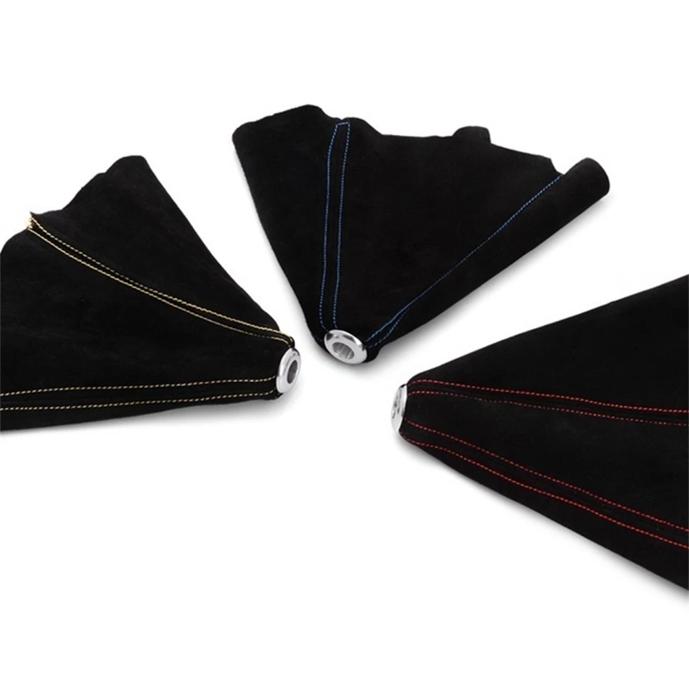 

Автомобильная ручная кожаная ручка переключения передач из углеродного волокна, ручная автоматическая крышка AT MT, подходит для Honda Toyota Nissan Mitsubishi