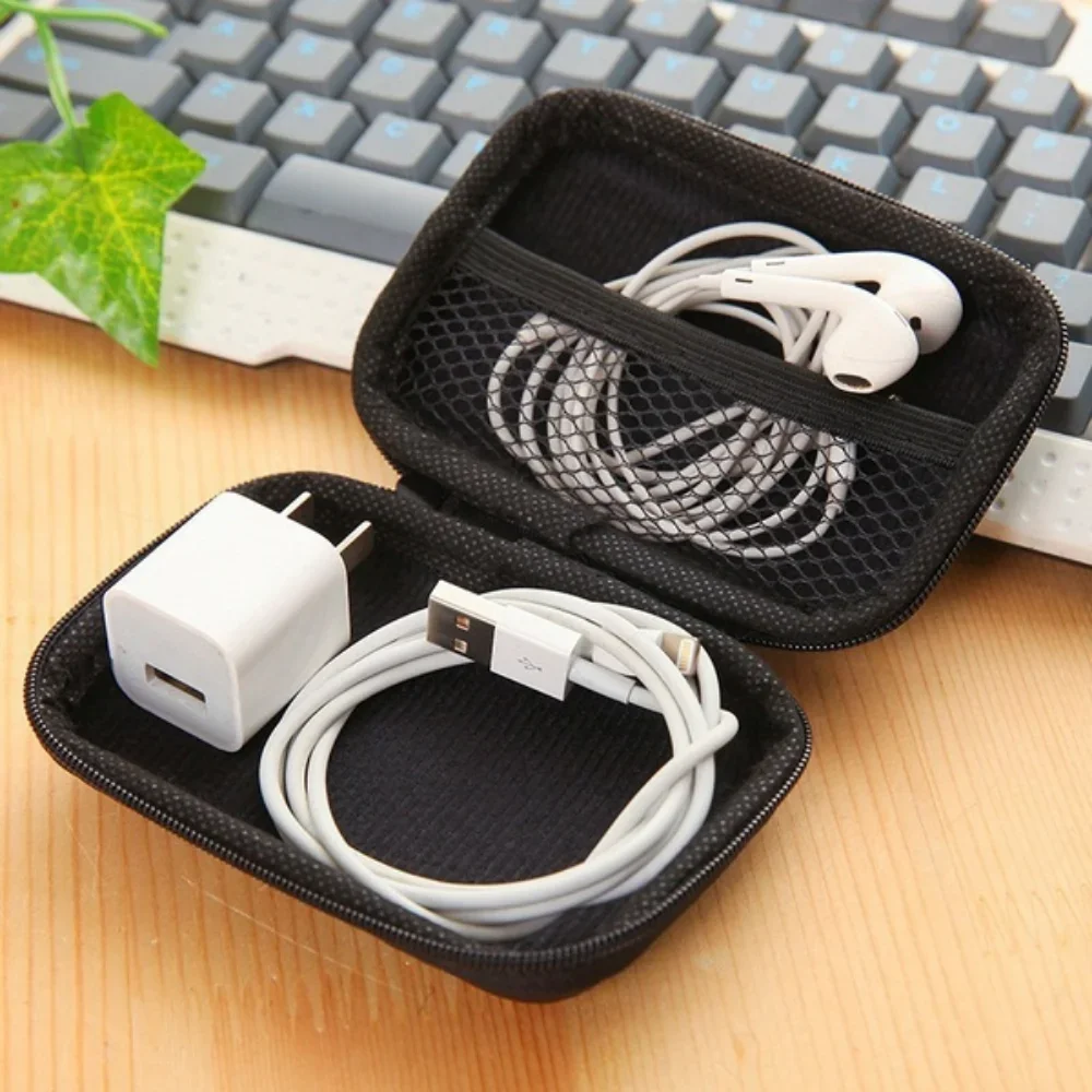 Bag Case For Earphone EVA Headphone Container Cable Earbuds  Box Pouch Bag