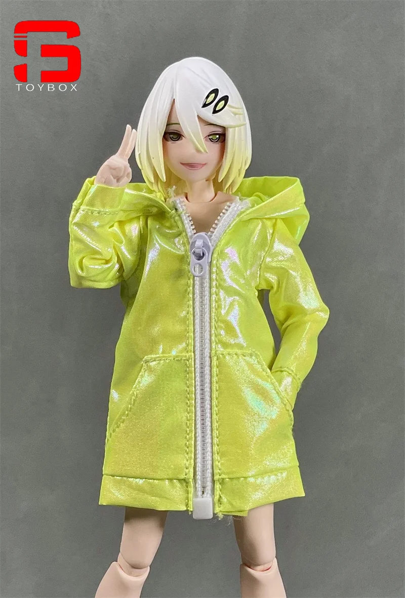 ملابس جندية نسائية بغطاء رأس بسحاب ، واقي من الشمس واقي من الرياح ، 6 "شكل حركة ، دمى جسم ، مقياس ، متوفر #4