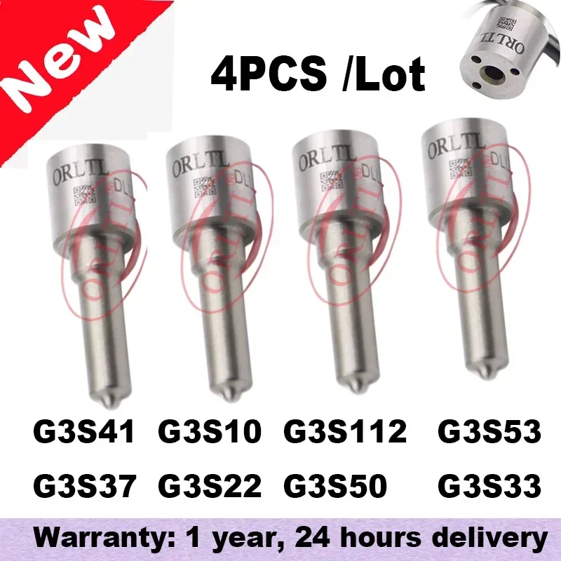 

Diesel Nozzle G3S41 G3S10 G3S112 G3S53 G3S37 G3S22 G3S50 G3S33 for DENSO Toyota Hilux Mitsubishi Nissan Cummins 4pcs