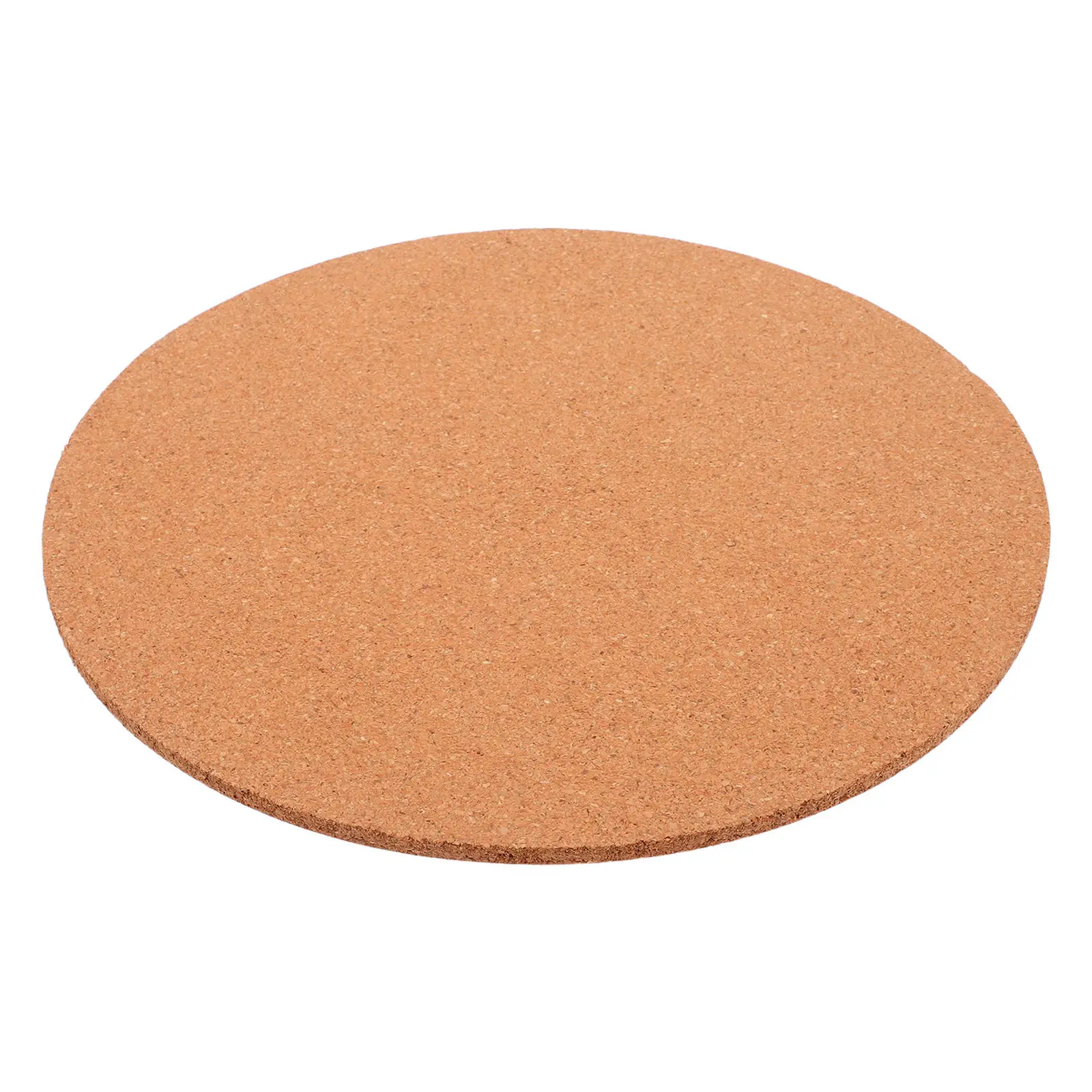 

Round Cork Board 30Cm Diameter 6Mm Thick Natural Wood Texture Odorless Non-Slip Wall Bulletin Pin Board for Office Home Crafts