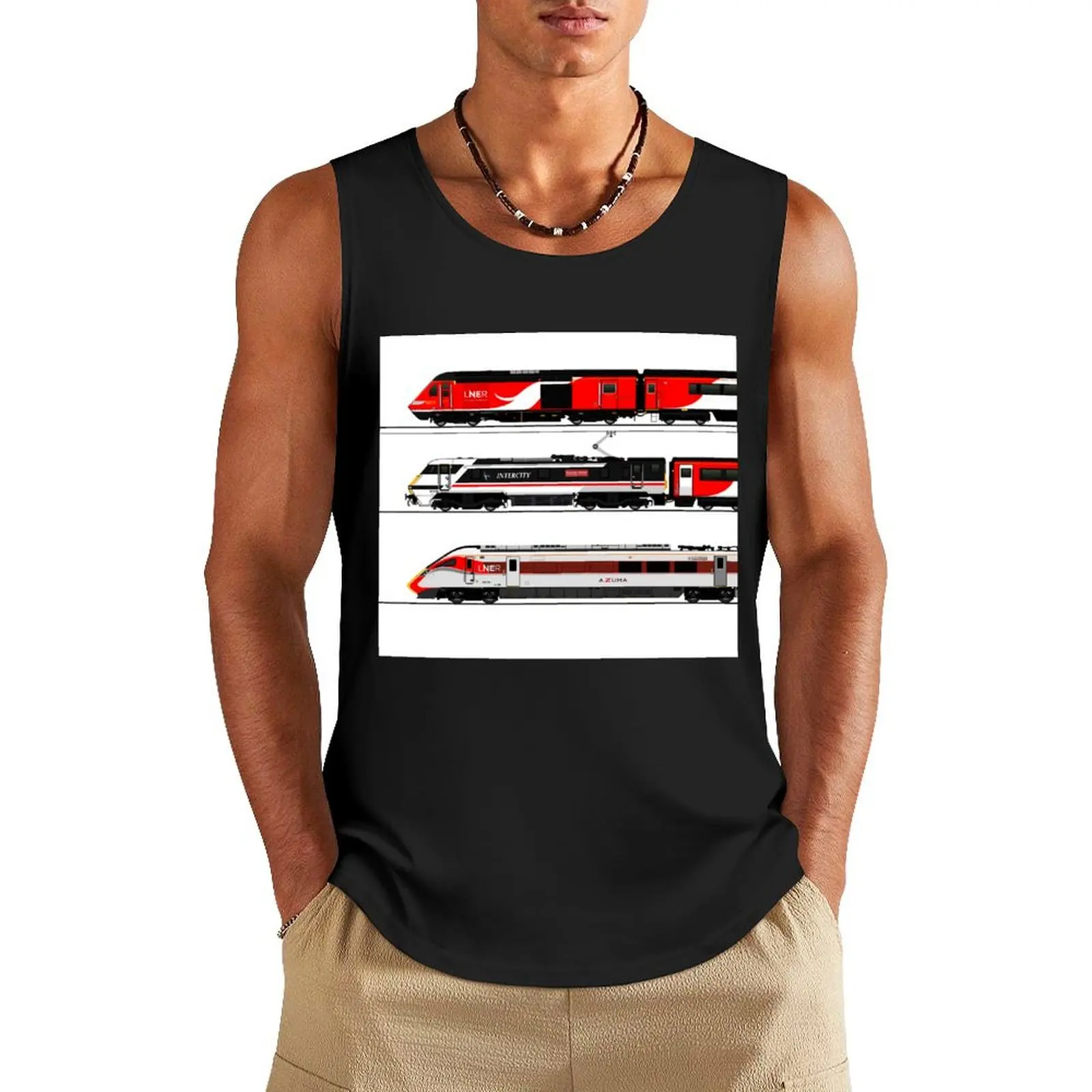 LNER LOCOMOTIVES Tank Top Gym t-shirt man Vest sexy clothes men