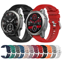 22mm Silicone Strap Watchband for Zeblaze Stratos 3/Ares 3 Pro Wriststrap Quick Releas Bracelet for Vibe 7 Pro/Lite Watches Band