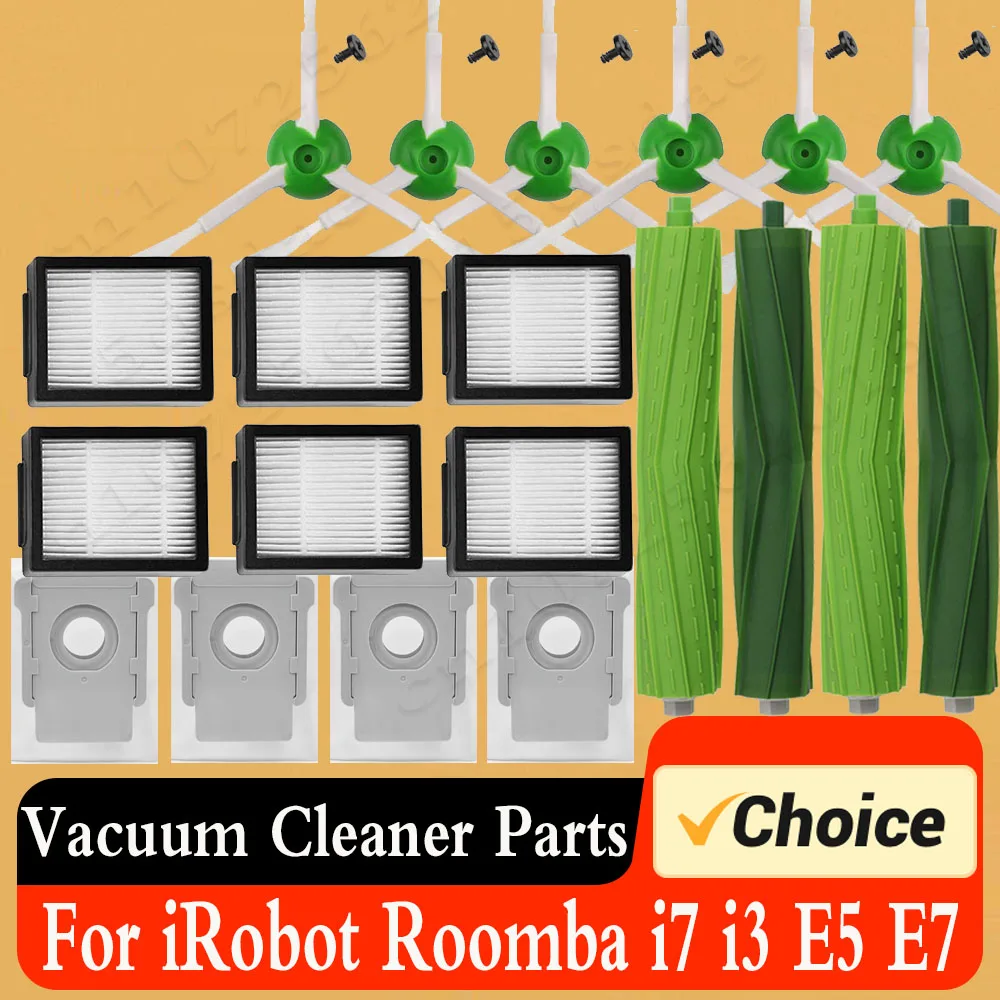 Accesorios para Roomba, cepillo principal, filtro Hepa, piezas de robot Roomba S9, i7, j7, i6, i8, i3 Plus, E5, E7, E & I Series I