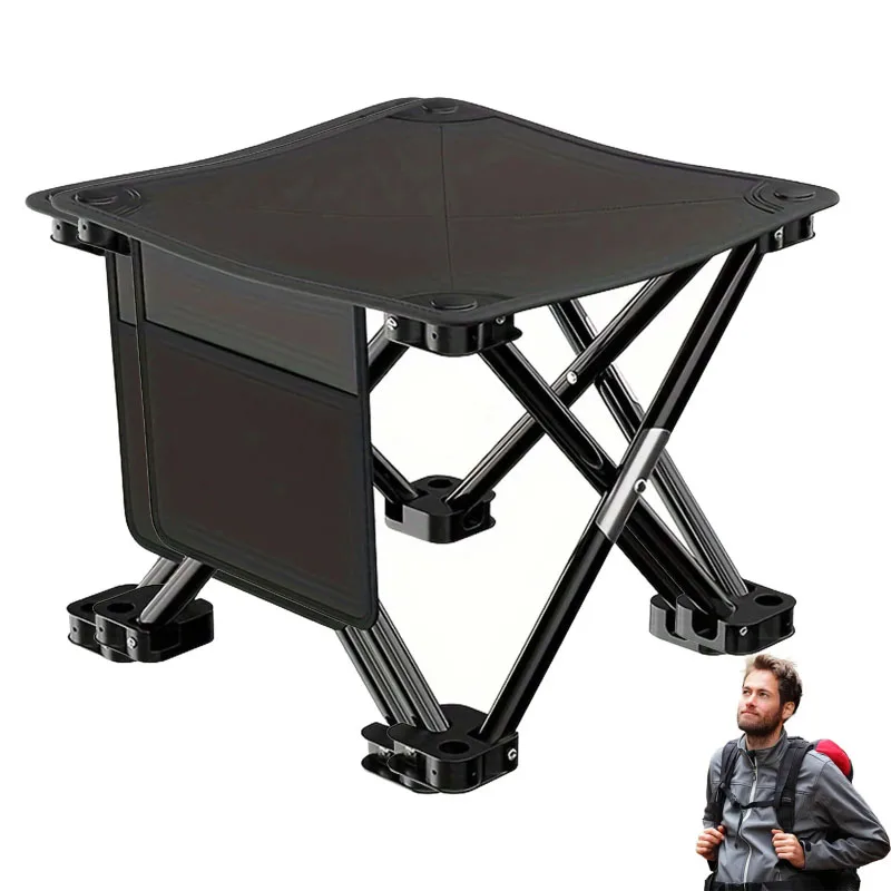 Foldable Fishing Chairs Portable Outdoor Camping Chair with Strong Load-Bearing Capacity Stability for Reading Dining