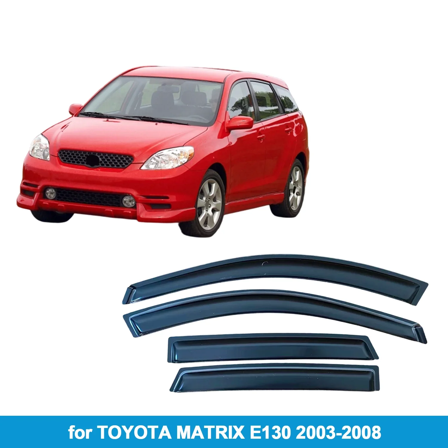 

Оконный козырек для TOYOTA MATRIX E130 2003-2008, защита от дождя, боковой дефлектор, защита от атмосферных воздействий, лента для наружного крепления