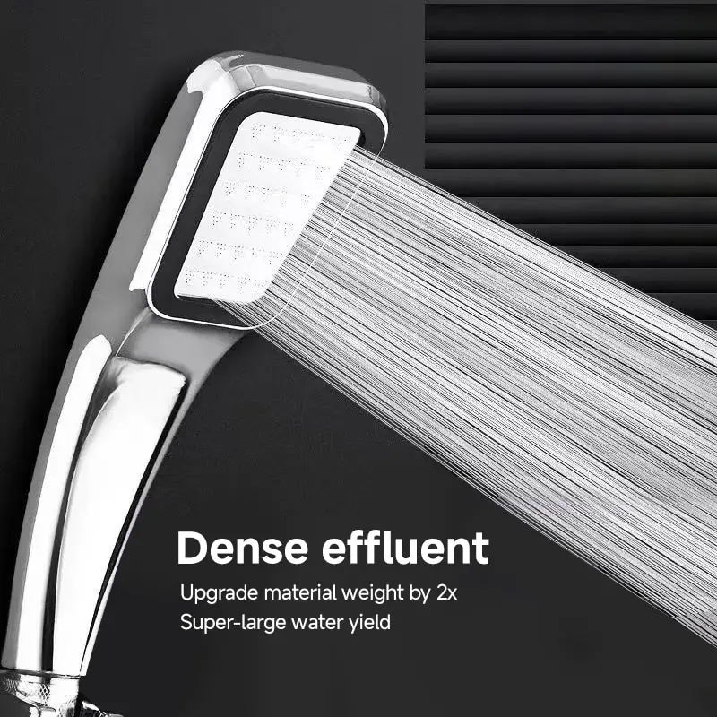 Pommeau de douche pressurisé à 300 trous, pommeau de douche carré à main, buse de pulvérisation à effet pluie à économie d'eau, accessoires HOAccessrespiration