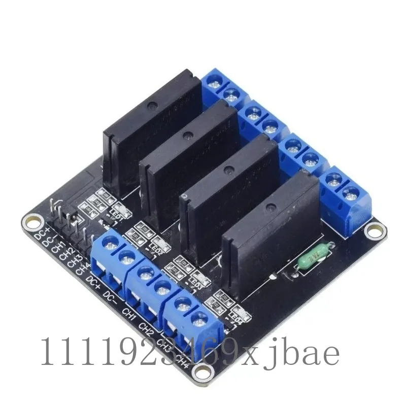 4 Channel Low Level Trigger Solid State Relay Module 5V 12V 24V Input DC To AC 250V 2A Load Control Board