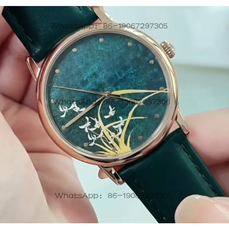 Dark Green Retro Neutral Custom Couple Quartz Watch for Men and Women
