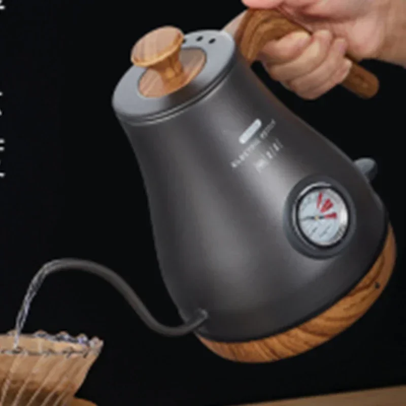

220v Home Long Mouth Electric Kettle Electric Tea Kettle Temperature Display Thin Mouth Electric Kettle Hand-brewed Coffee Pot