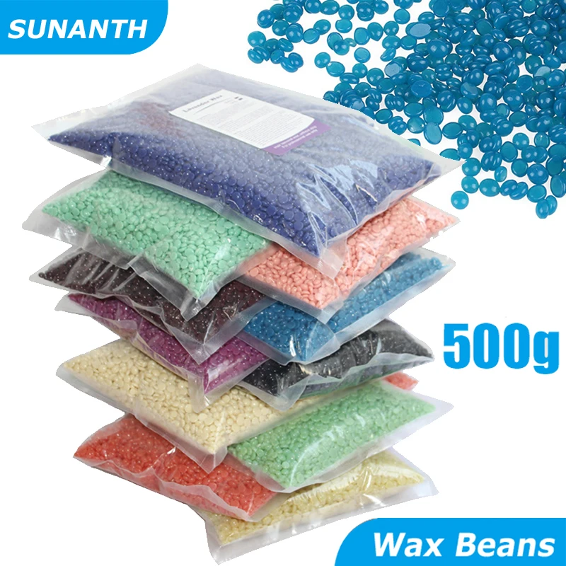 Hair Removal Wax Beads 500g/200g/50g For Wax Heater Painless Depilatory Waxing Body Hair Removal Beans Grooming Tool Unisex