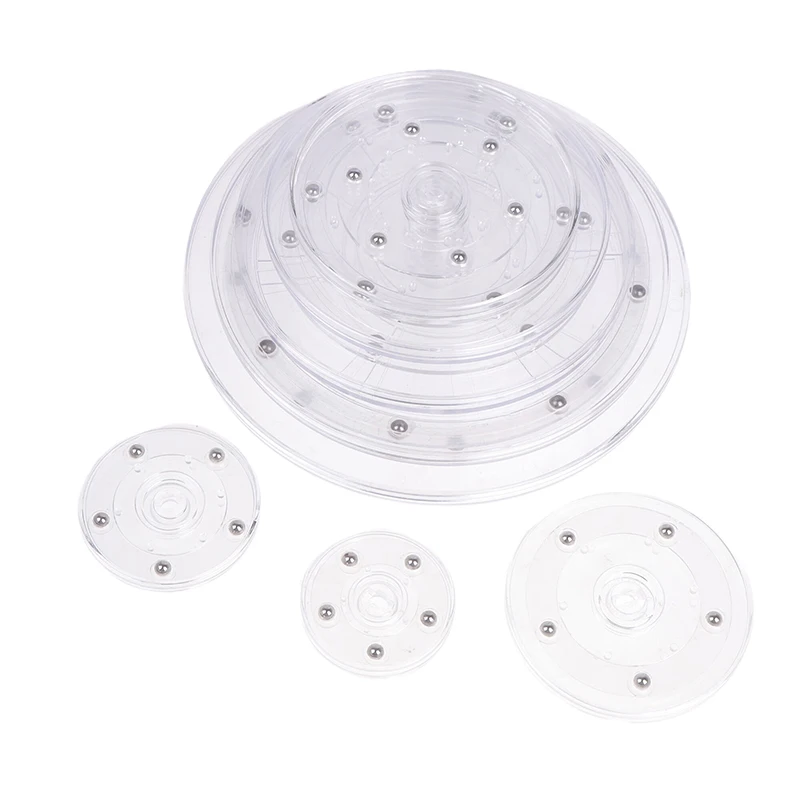 حامل عرض القرص الدوار، قاعدة مستديرة شفافة، أداة لوحات دوارة لديكور سوزان الكسول