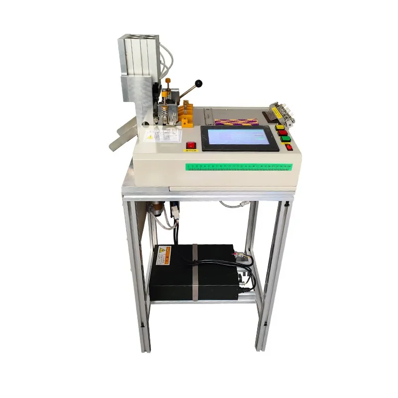 Ultrasonic Automatic Belt Cutting Machine for Dovetail Webbing, Ribbon and Seat Belt