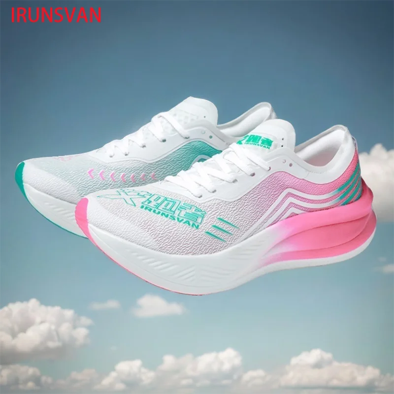 

IRUNSVAN Marathon Racing Мужские кроссовки из углеродистой пластины Ультралегкая амортизирующая тренировочная женская спортивная обувь