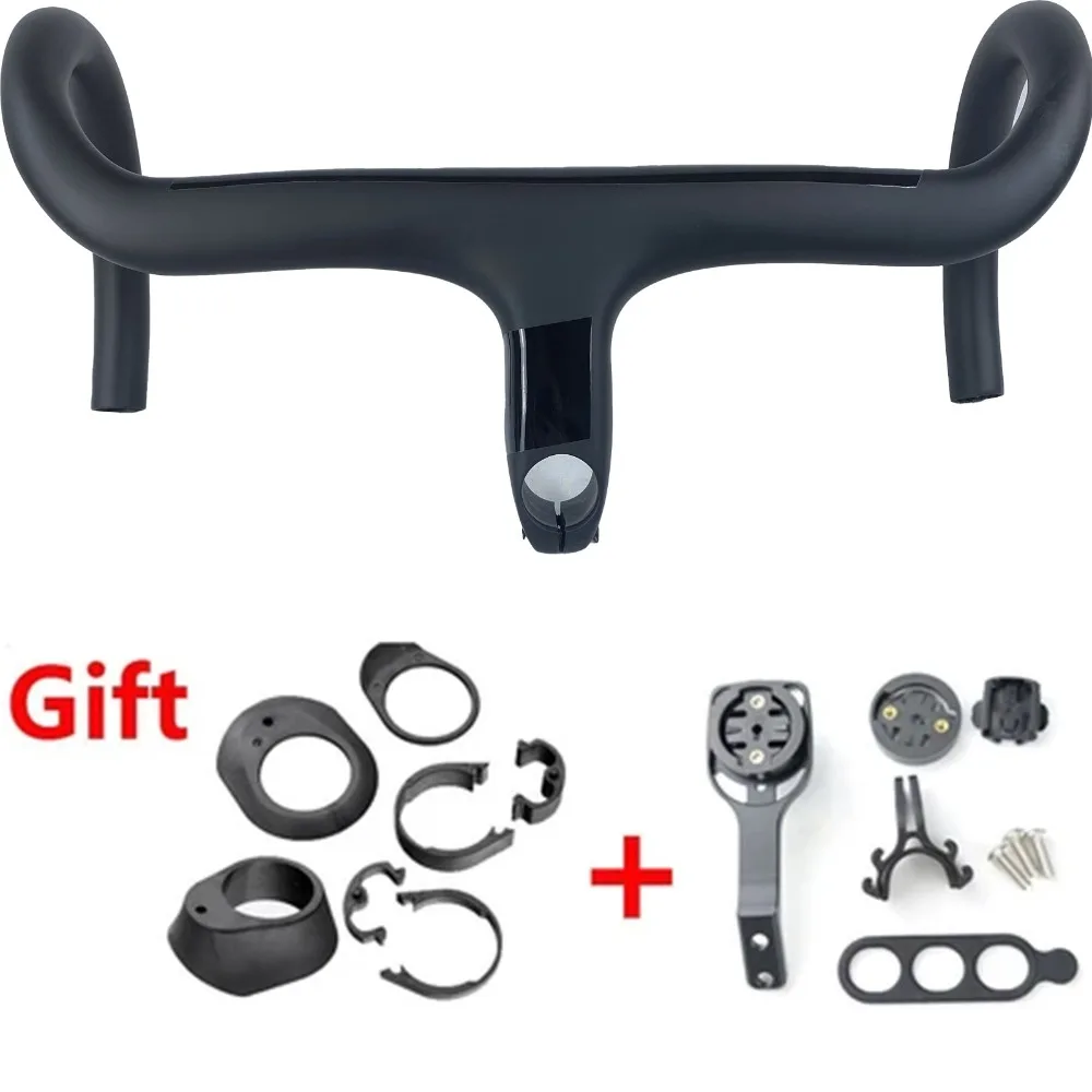 

Цельный руль для шоссейного велосипеда из углеродного волокна, цельный изогнутый руль, сверхлегкий, с кронштейном для велосипедного компьютера, 28,6 мм.