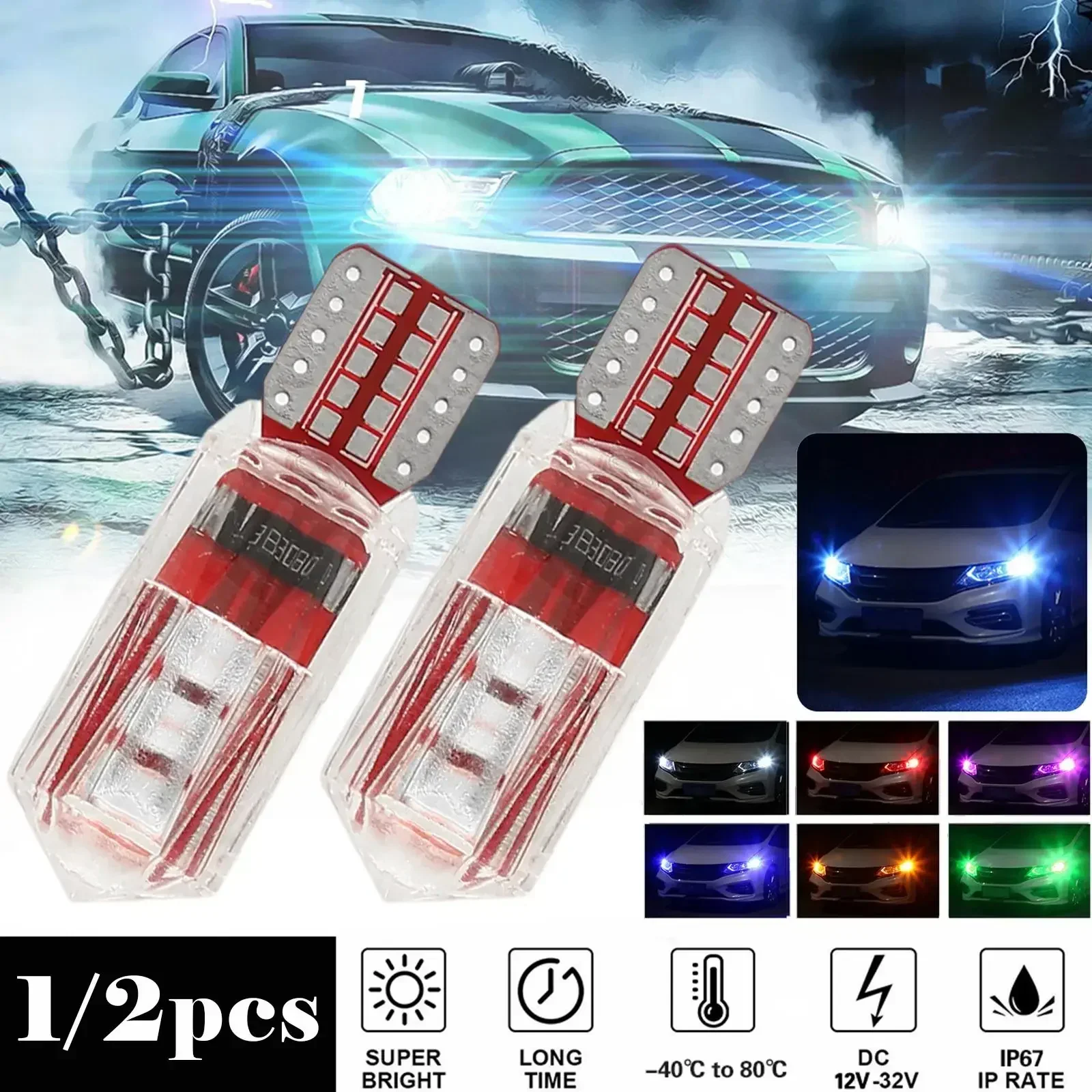 Width light modified car led lens t10 small light bulb super bright car exterior lights running lights general wholesale h11 h7