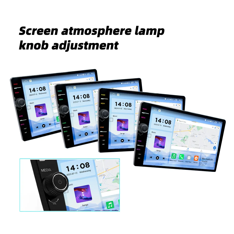 Universal Double Din 10 Inch Android Car Radio Multimedia Player Carplay Android Auto Autoradio Stereo Bluetooth view 4