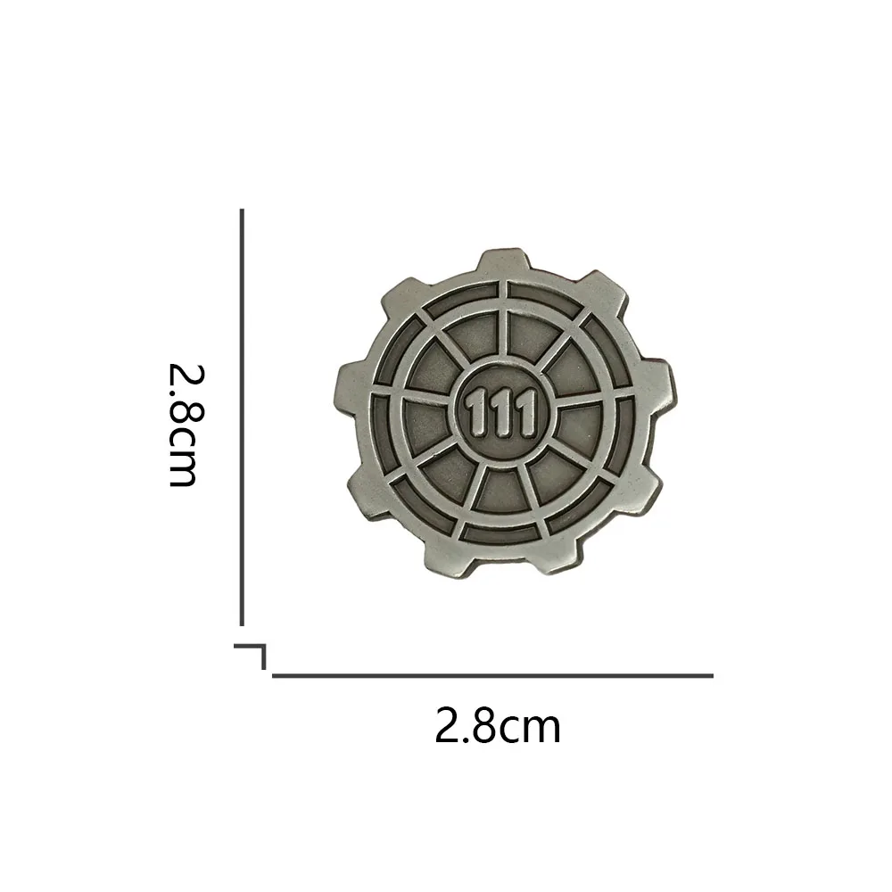 Post-Apokalyptischer Vault 111-Tür-Emaille-Pin, Wasteland-Spiel-Brosche, Vintage-Metall-Gear-Reversnadeln, Cosplay-Schmuck, Geschenk für G – Detail 6