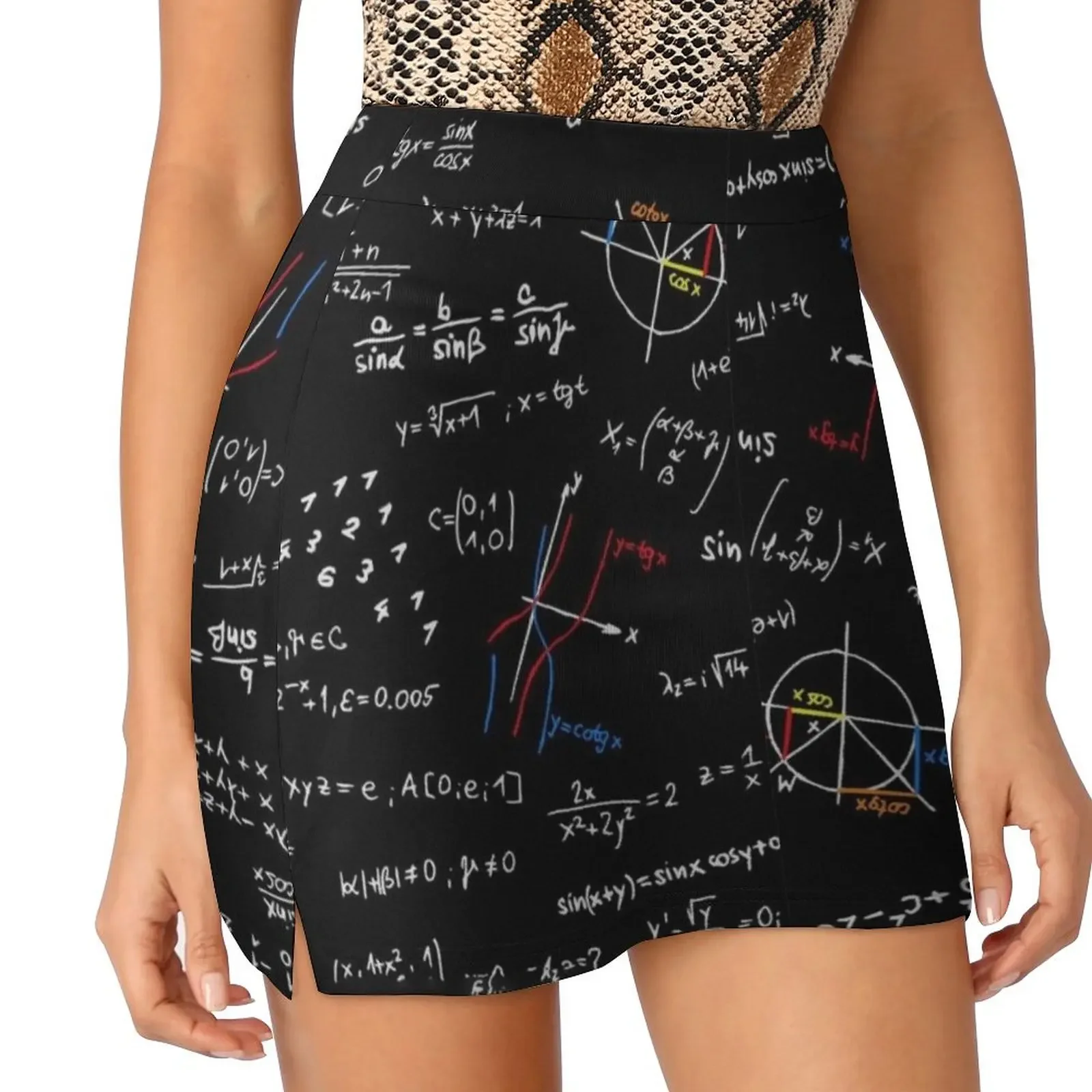 

Mathematics Formulas Numbers Mini Skirt short skirt for women Clothing female