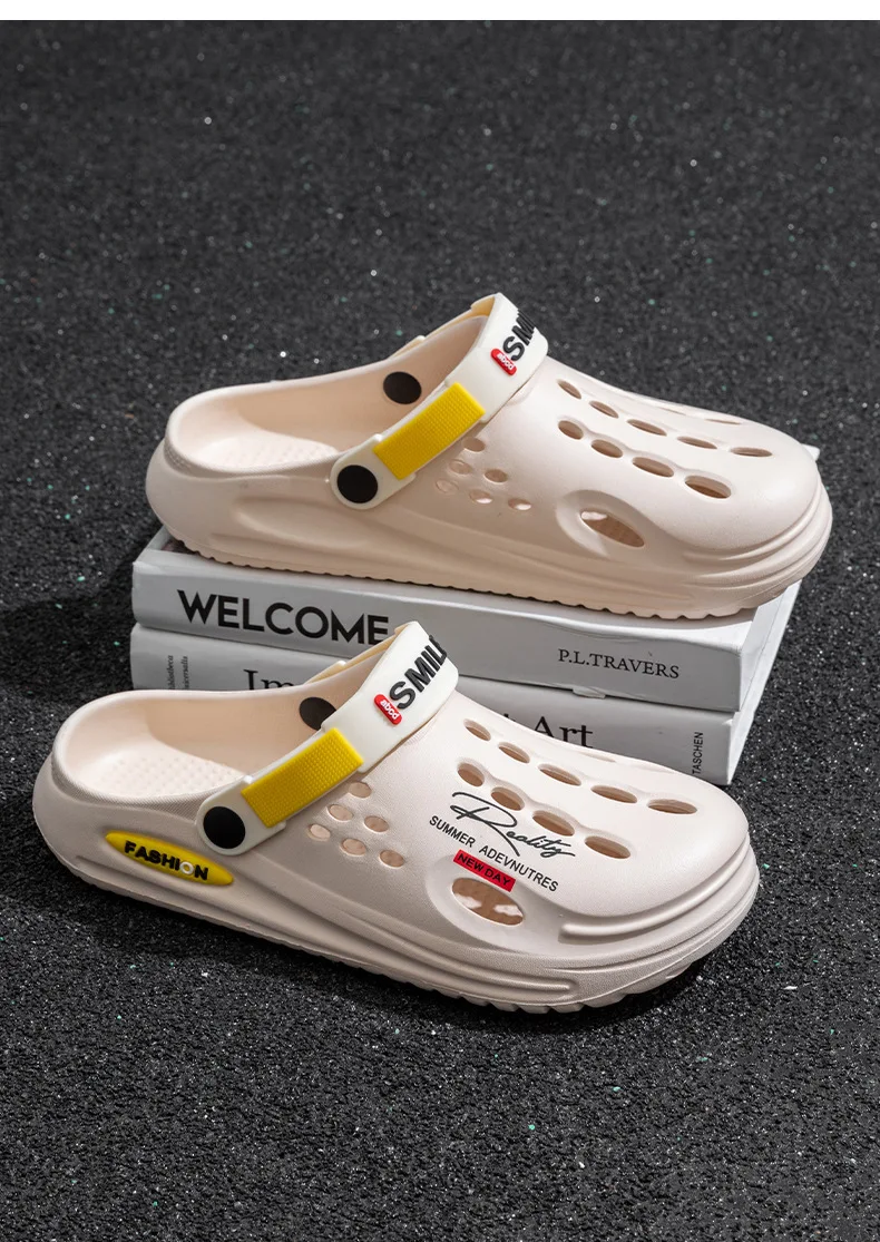 2026 Sommer Clogs Sandalen Herren Clogs EVA Hausschuhe Weiche Sohle Atmungsaktive Strandhausschuhe Herren Hausschuhe Outdoor Rutschfeste Hausschuhe – Detail 10