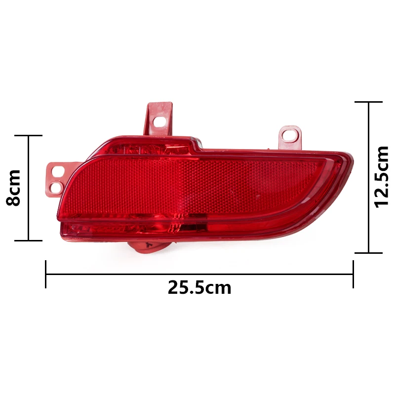 6351HA 6350HA For Peugeot 206 207 2009 2010 2011 2012 2013 2014 Rear Bumper Light Reverse Tail Fog Lamp Reflector With Bulb