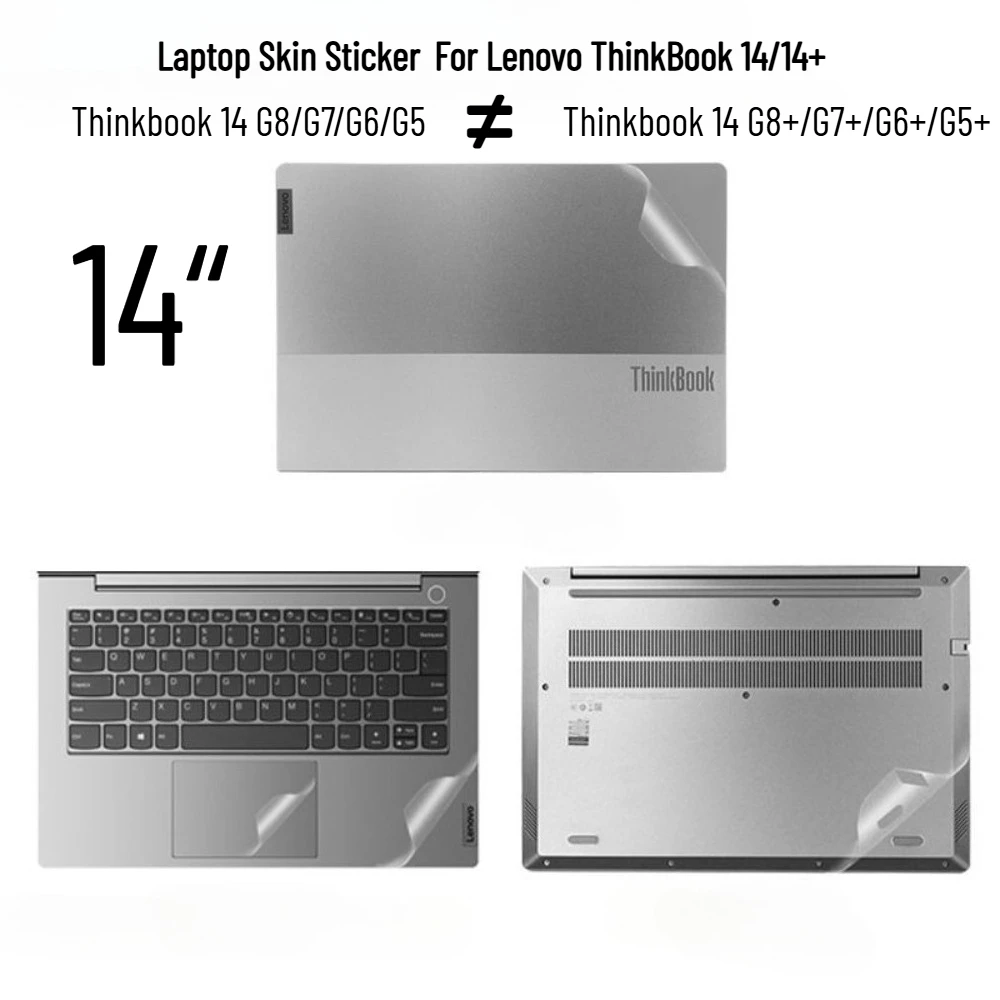 Laptop Skin for Lenovo ThinkBook 14 G8 G7 G6 G5 Pvc Notebook Cover Sticker Anti-Scratch for ThinkBook 14 G8+/G7+/G6+/G5+ Skins