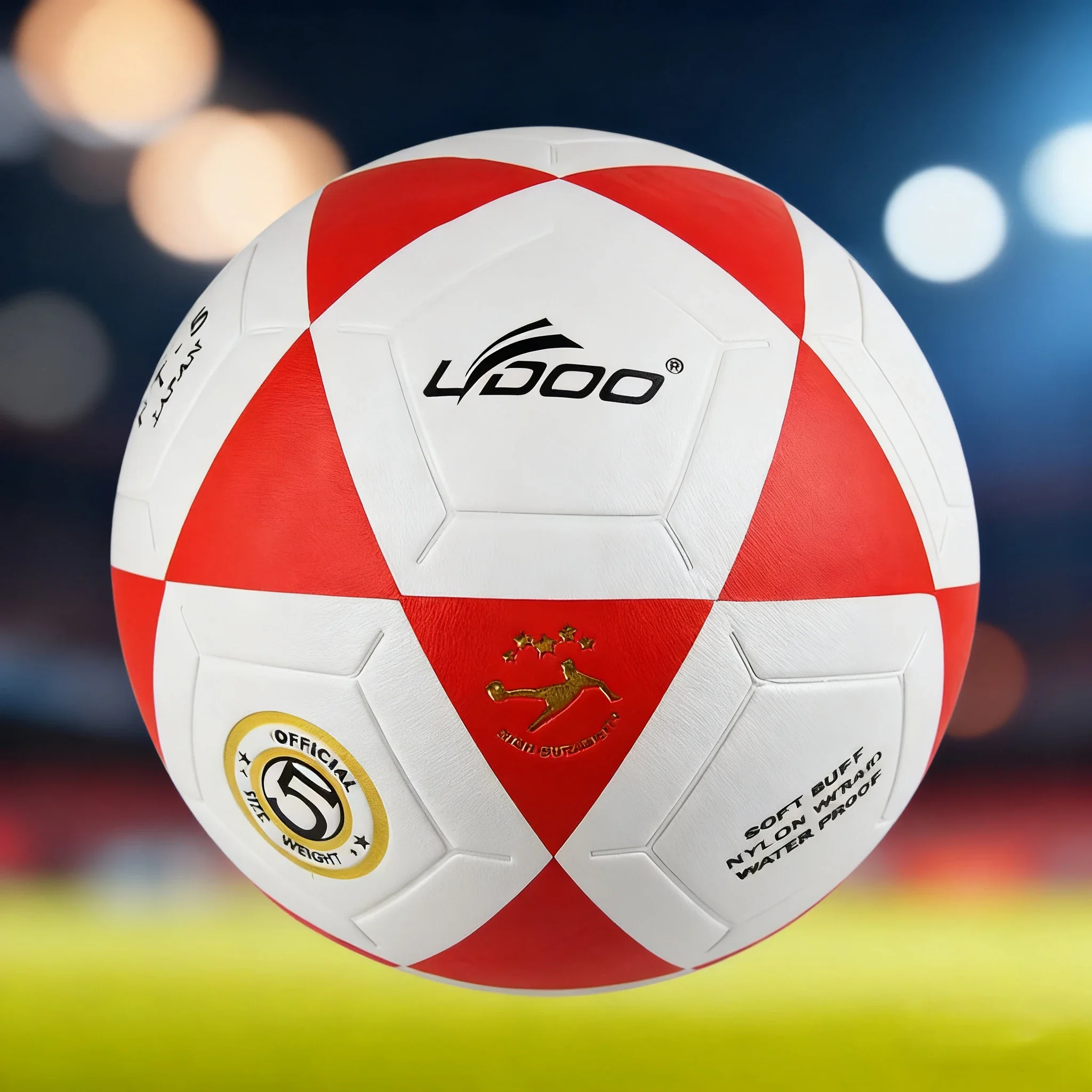 Bola Sepak Ukuran 5 PVC Tahan Aus Bola Pertandingan Sepak Bola Profesional Uniseks Pertandingan Dalam Ruangan Luar Ruangan Latihan Tim Sepak Bola