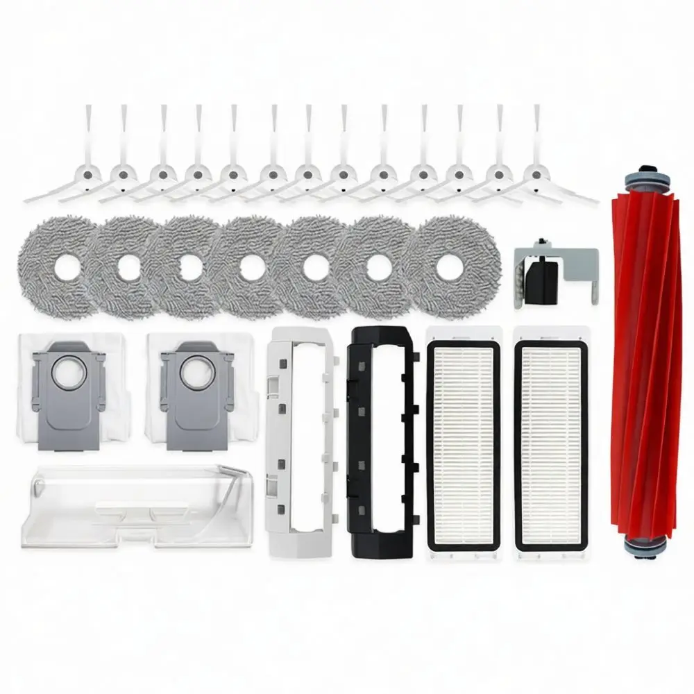 For Roborock P10 Qrevo Robot Vacuum Cleaner Consumables Kit Main Brush Side Brush Filter Mop Cloth Dust Bag Replacement Set