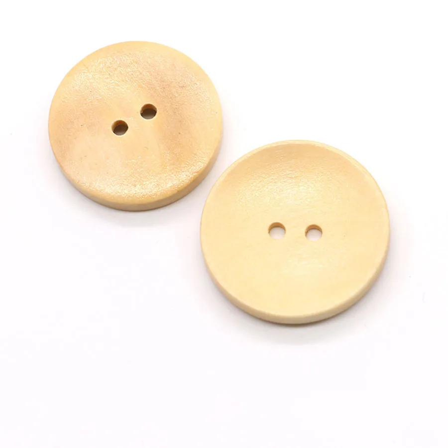10PCS 2/4 Holes Round Wooden 15mm Buttons for Clothing High Quality DIY Decorations Sew on Accessories 5 Colors Optional