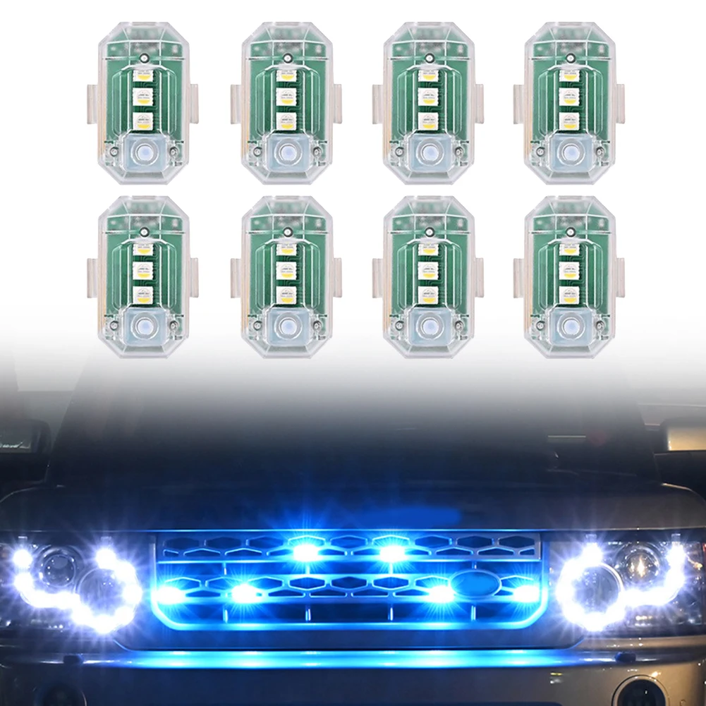 Wireless Remote Control Signal LED Strobe Lights For Motorcycles Cars Bicycles Flash Led Anti-collision Warning Lamp