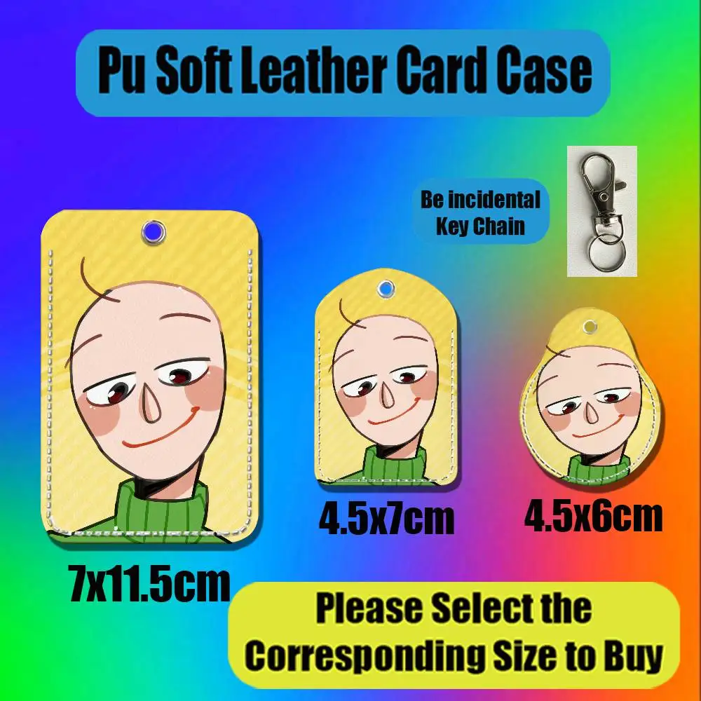 For Baldis Basics In Education And Learning For AirTag Case Card Holder Keychain ID Credit Bank Access Badge For Air Tag Case